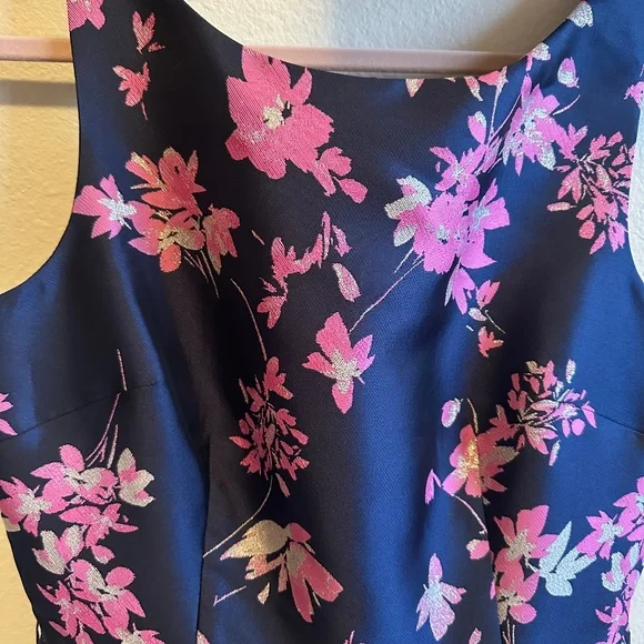 Eliza J Floral Jacquard Dress SIZE 10 Cocktail Dress - Picture 4 of 6